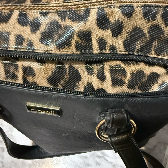 Black and Tan Shoulder Bag with Animal Print Fiorelli - Picture 7 of 10